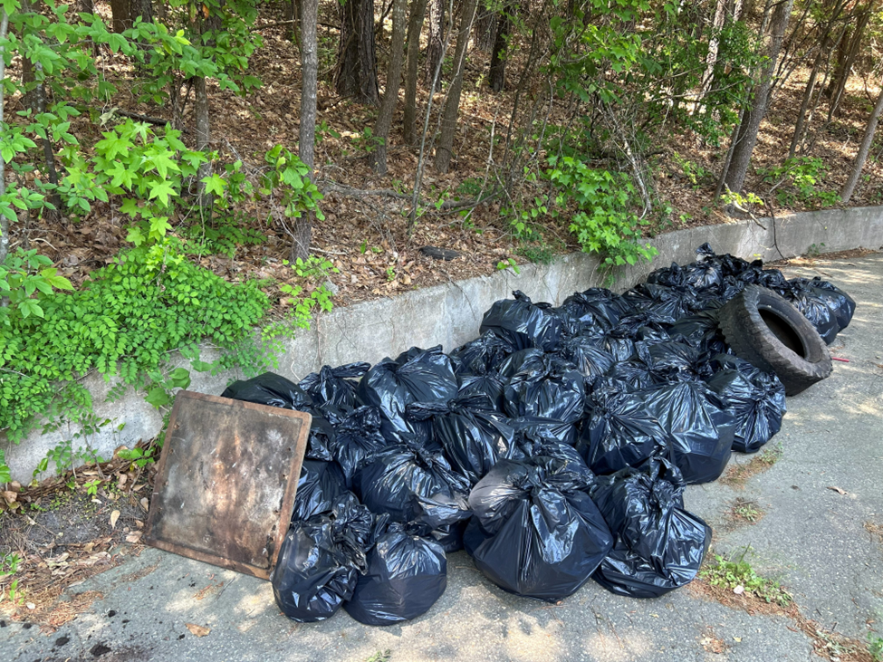 bags of trash collected during the 2026 Glenville Lake Cleanup