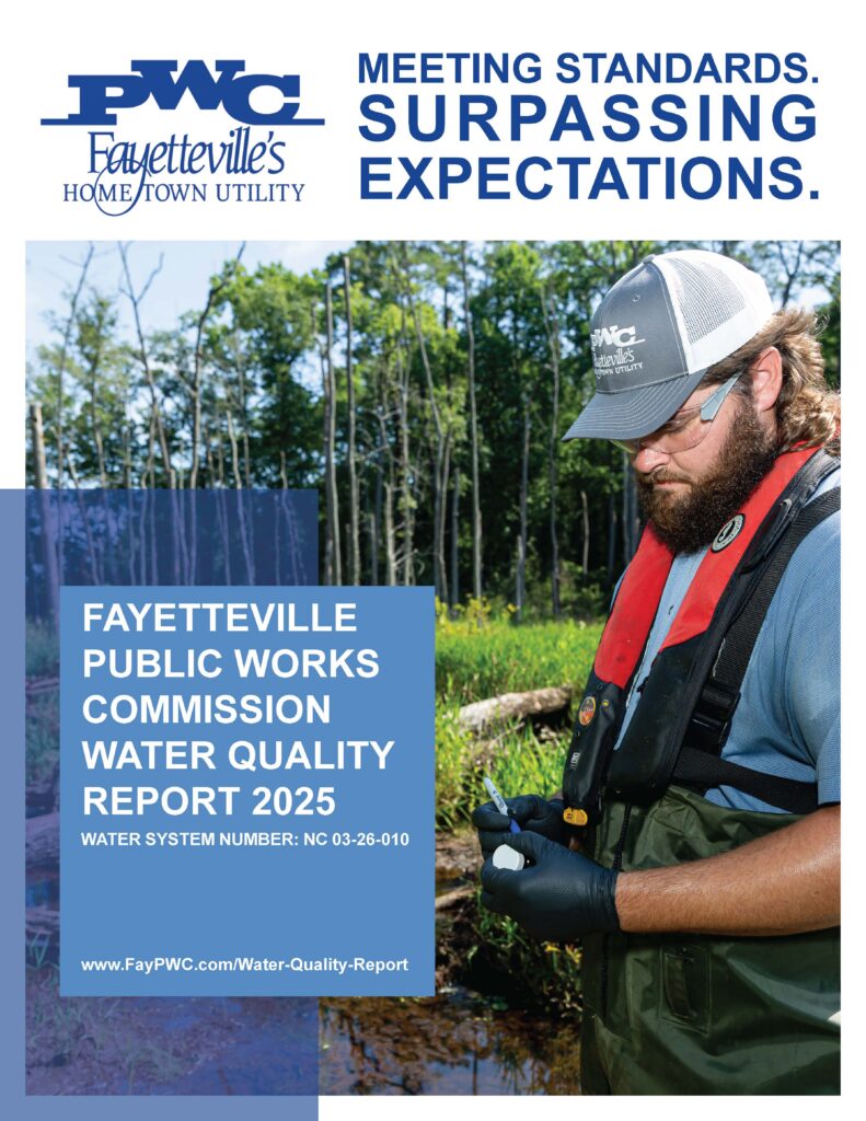 Decorative image of the cover for the Water Quality Report for 2025